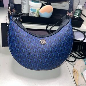Tommy Hilfiger Black and Blue Wristlet